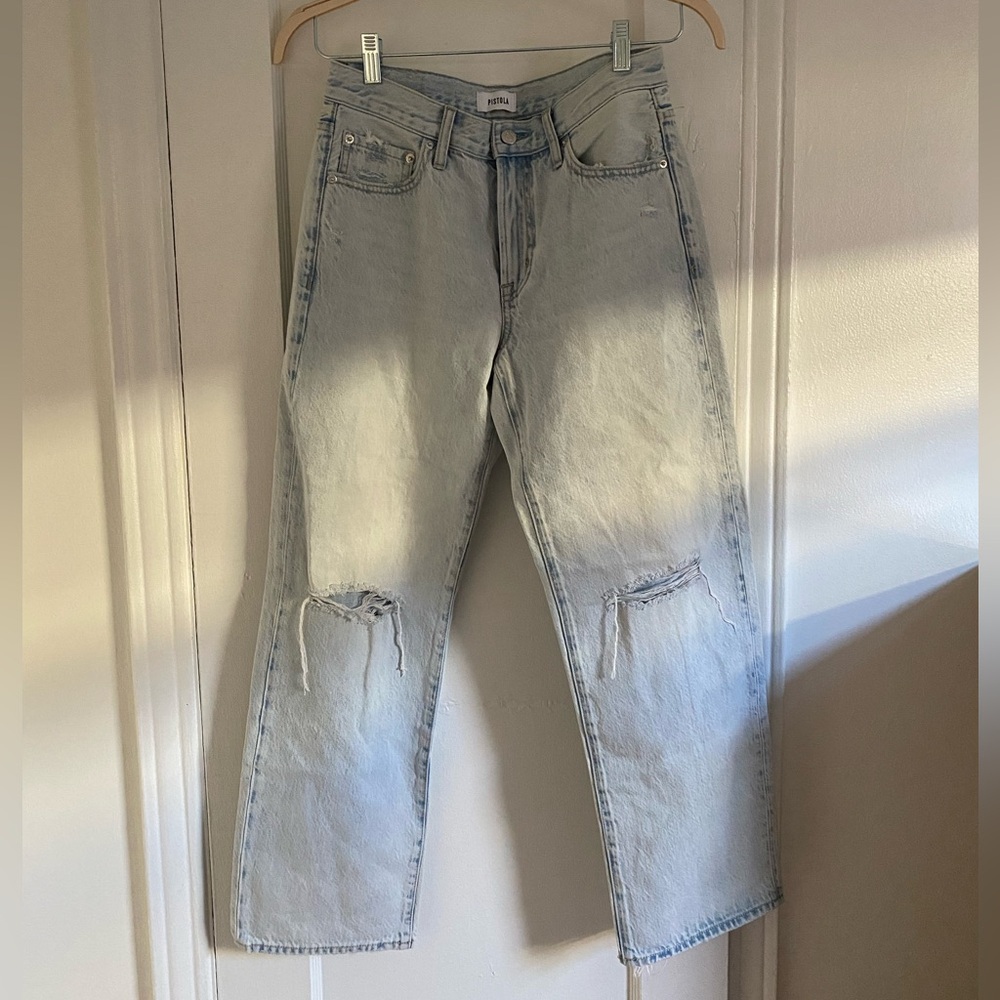 Pistola | Lexi Mid Rise Bowed Straight